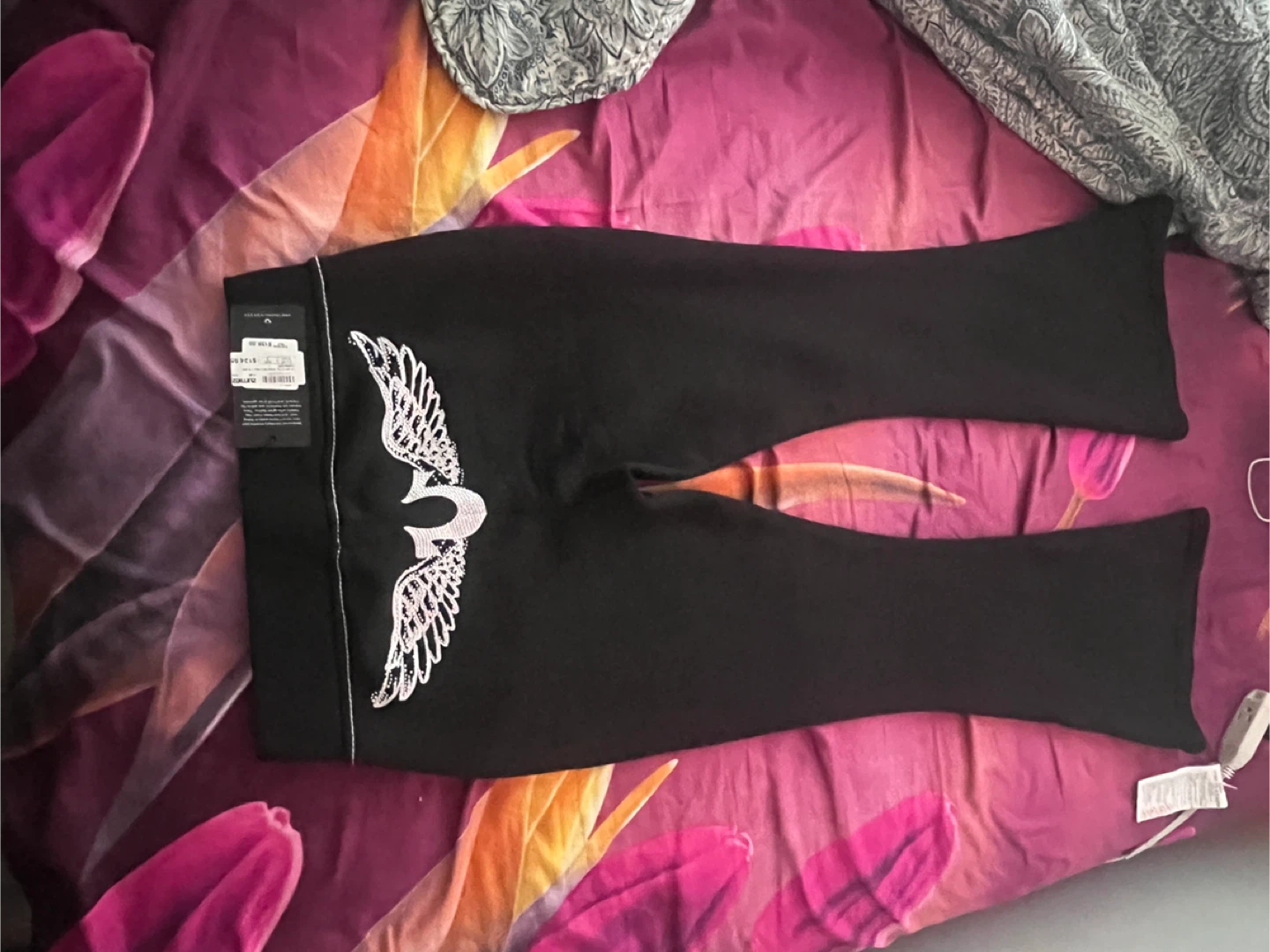 True Religion Black Flare Leggings