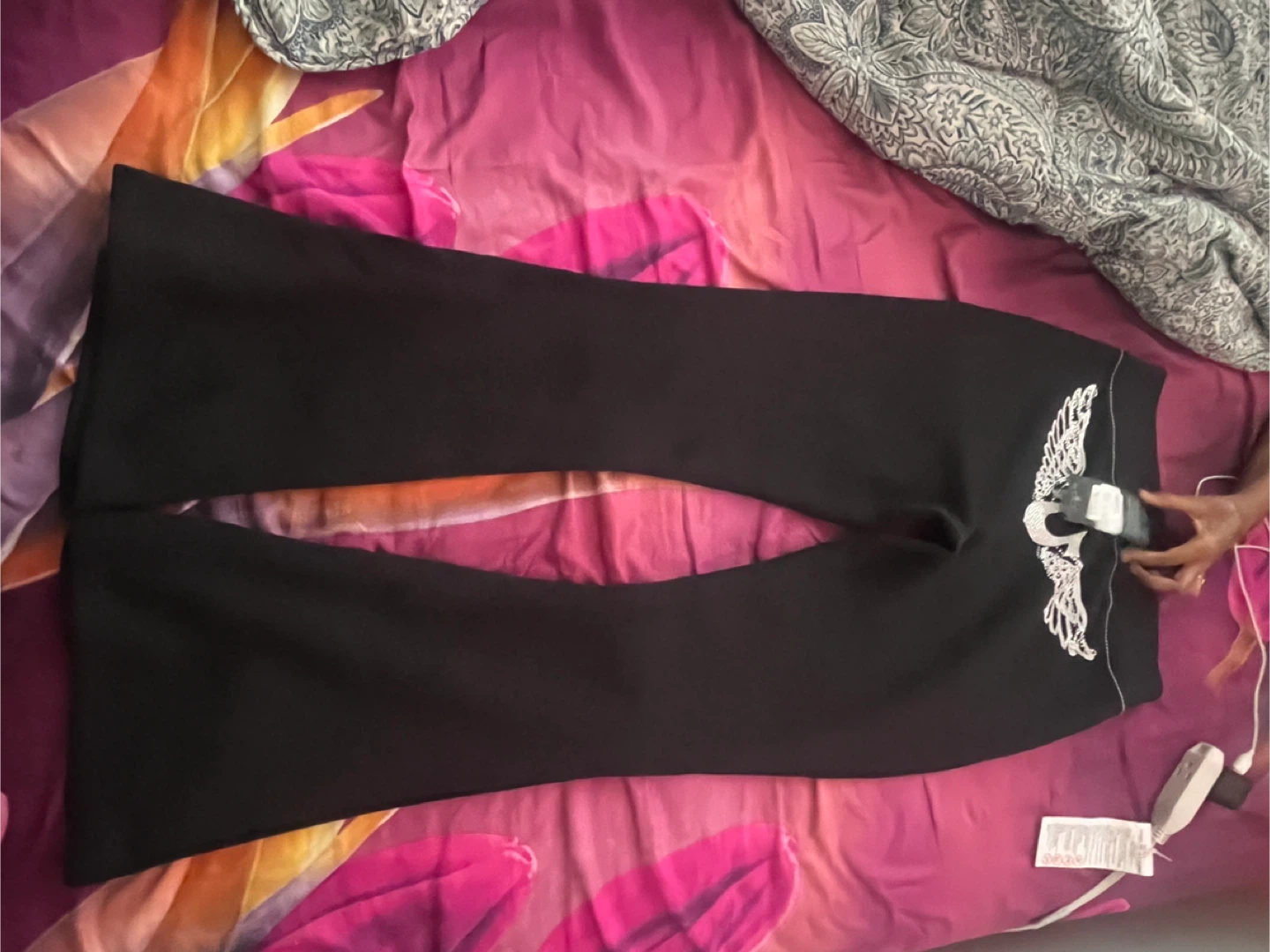 True Religion Black Flare Leggings - photo 3