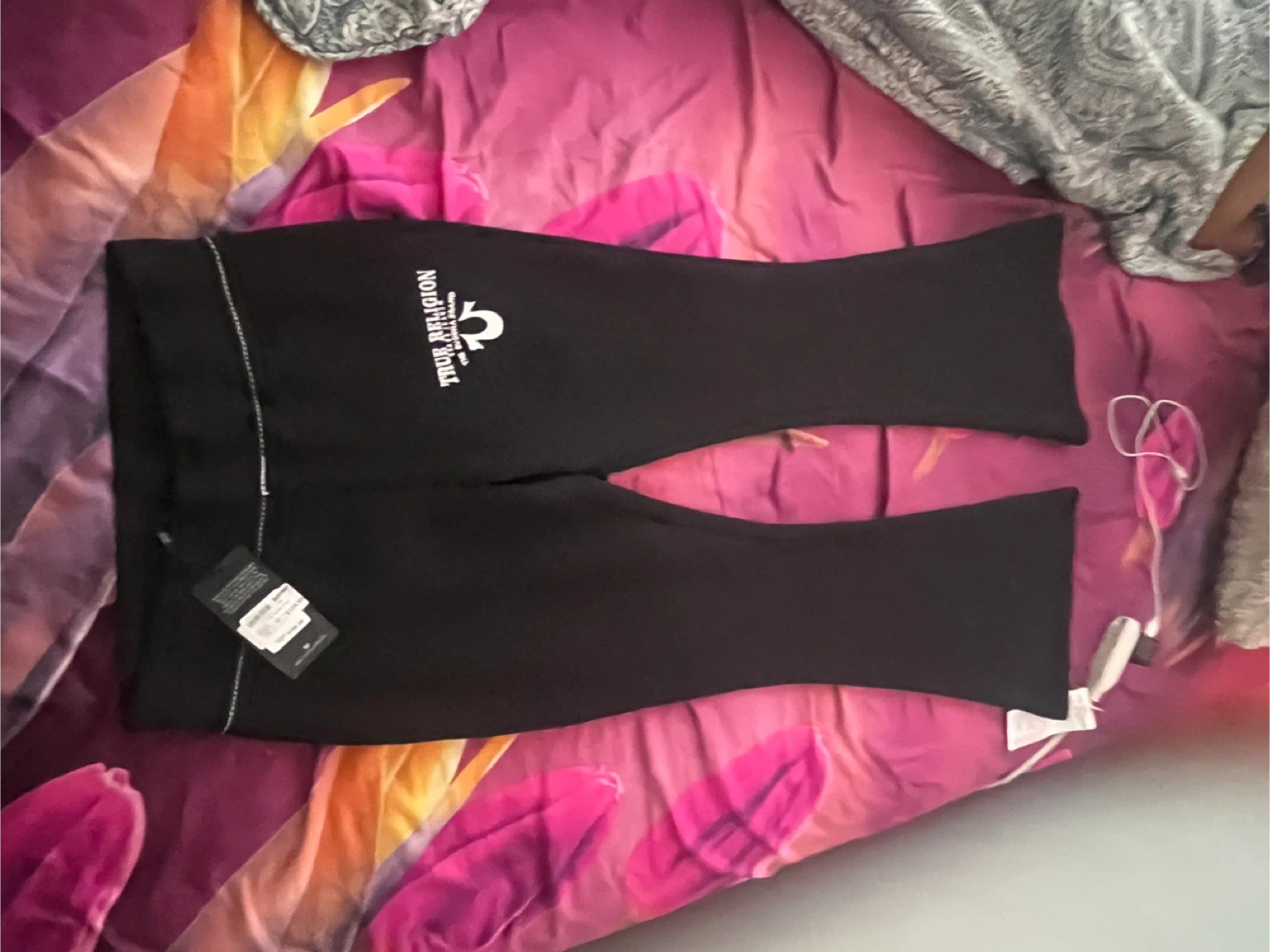 True Religion Black Flare Leggings - photo 4