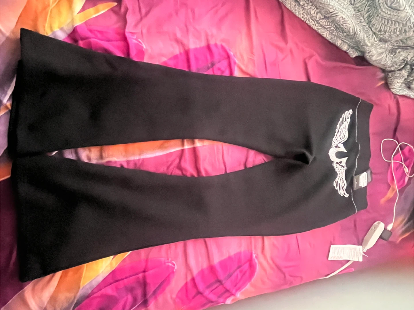 True Religion Black Flare Leggings - photo 2