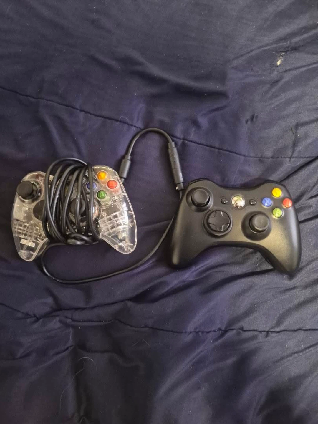Xbox 360 Controller - Black & Clear