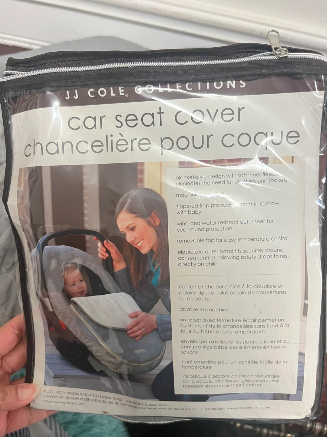 JJ Cole Car Seat Cover - Grey