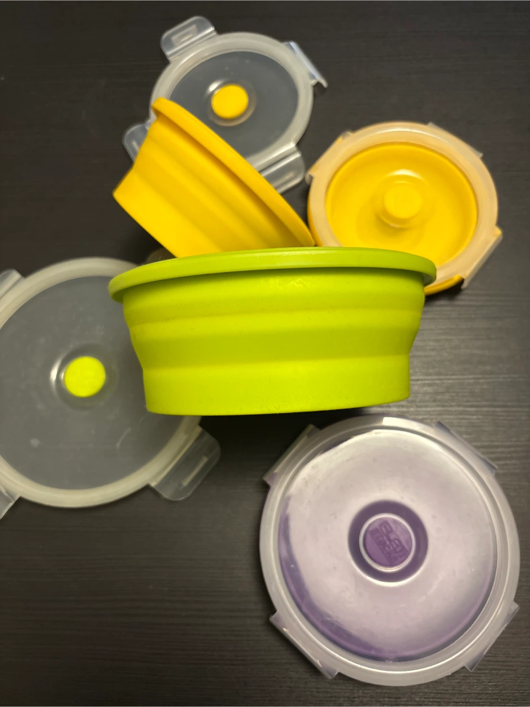 Flat Stacks Collapsible Silicone Containers - photo 3