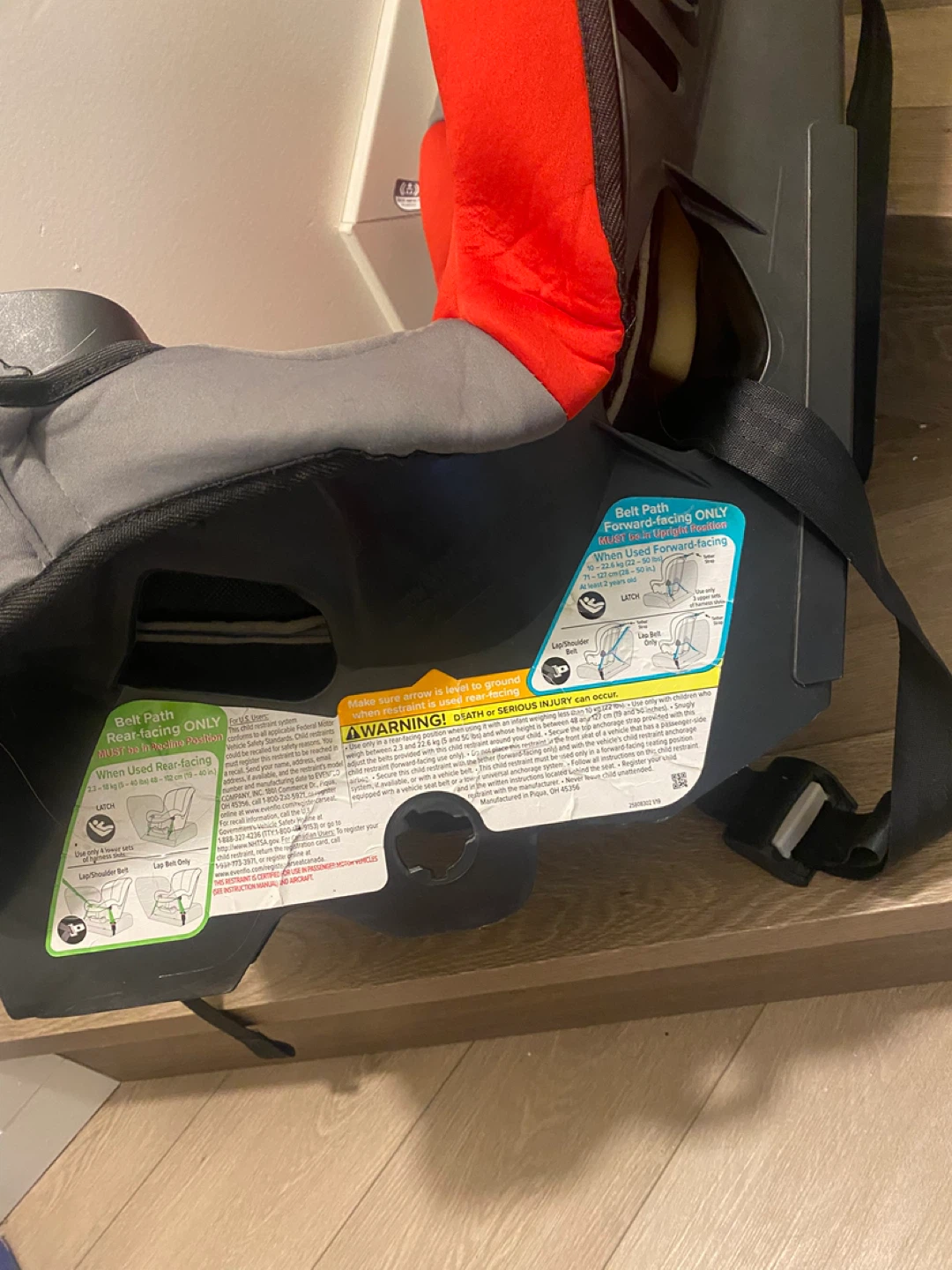 Car Seat - Red & Grey - photo 2