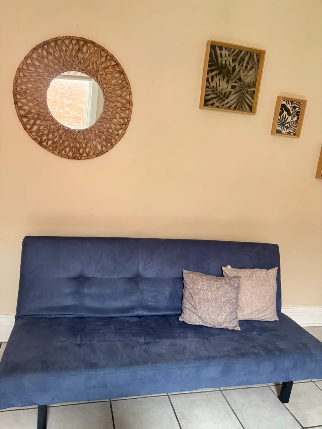 Blue Futon Sofa Bed