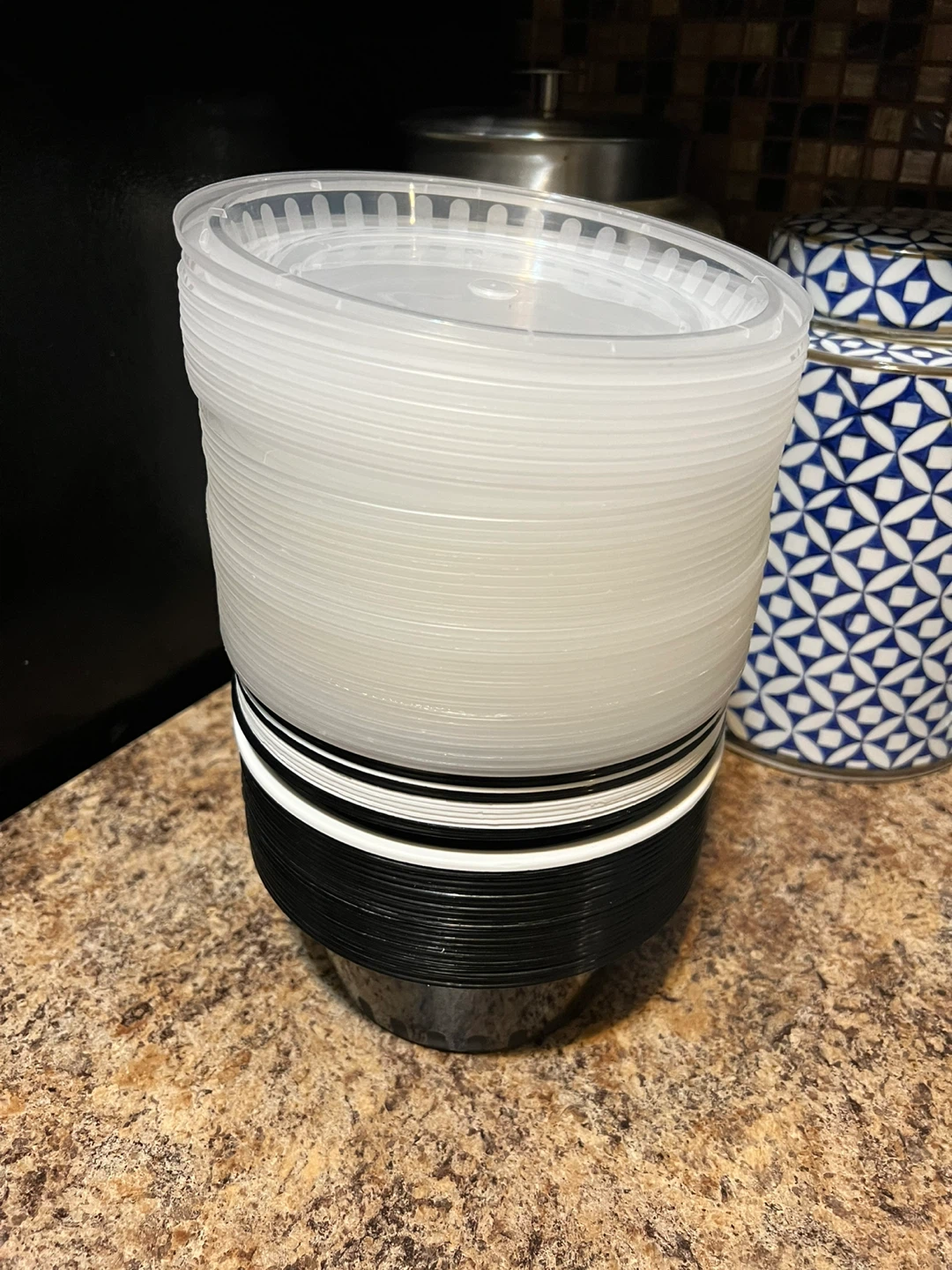 Plastic Food Storage Containers w/ Lids