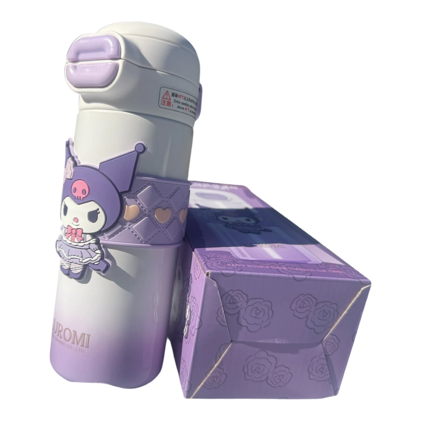 Kuromi Happy Double Drink Thermos Cup 530ml