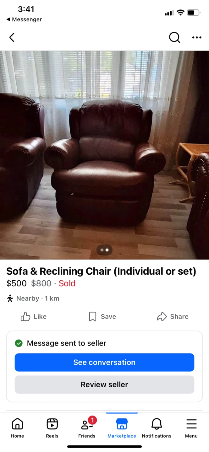Sofa & Reclining Chair - Individual or Set - photo 2