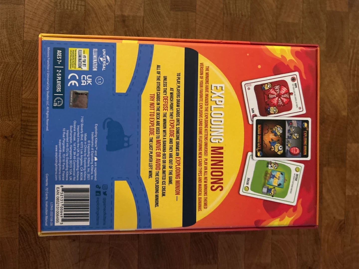 Exploding Minions Card Game - Ages 7+ - photo 2