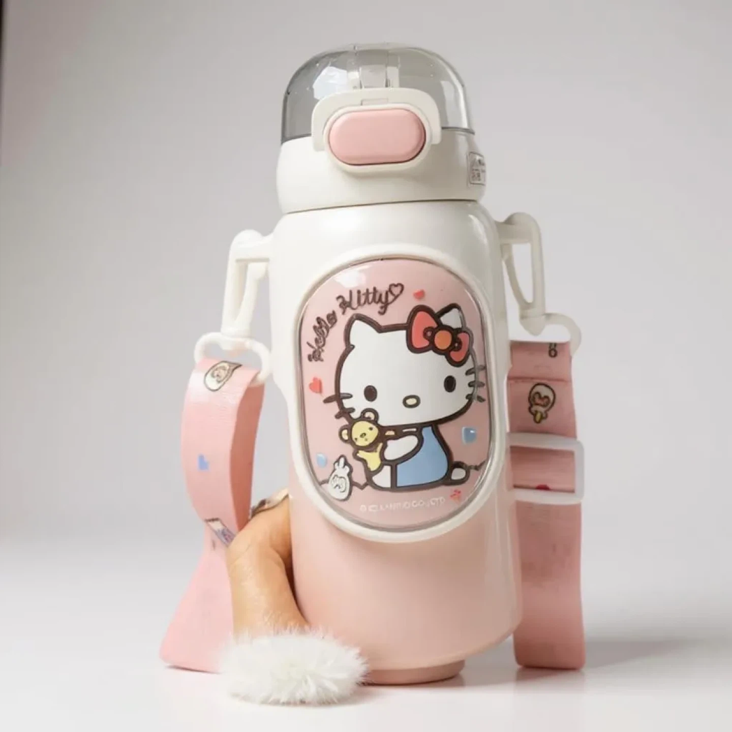 Hello Kitty 460mL Water Bottle - Pink/White - photo 3