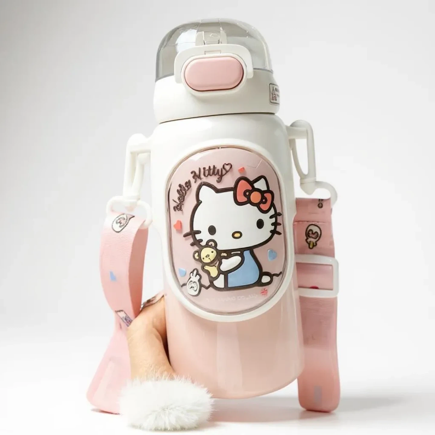Hello Kitty 460mL Water Bottle - Pink/White - photo 4