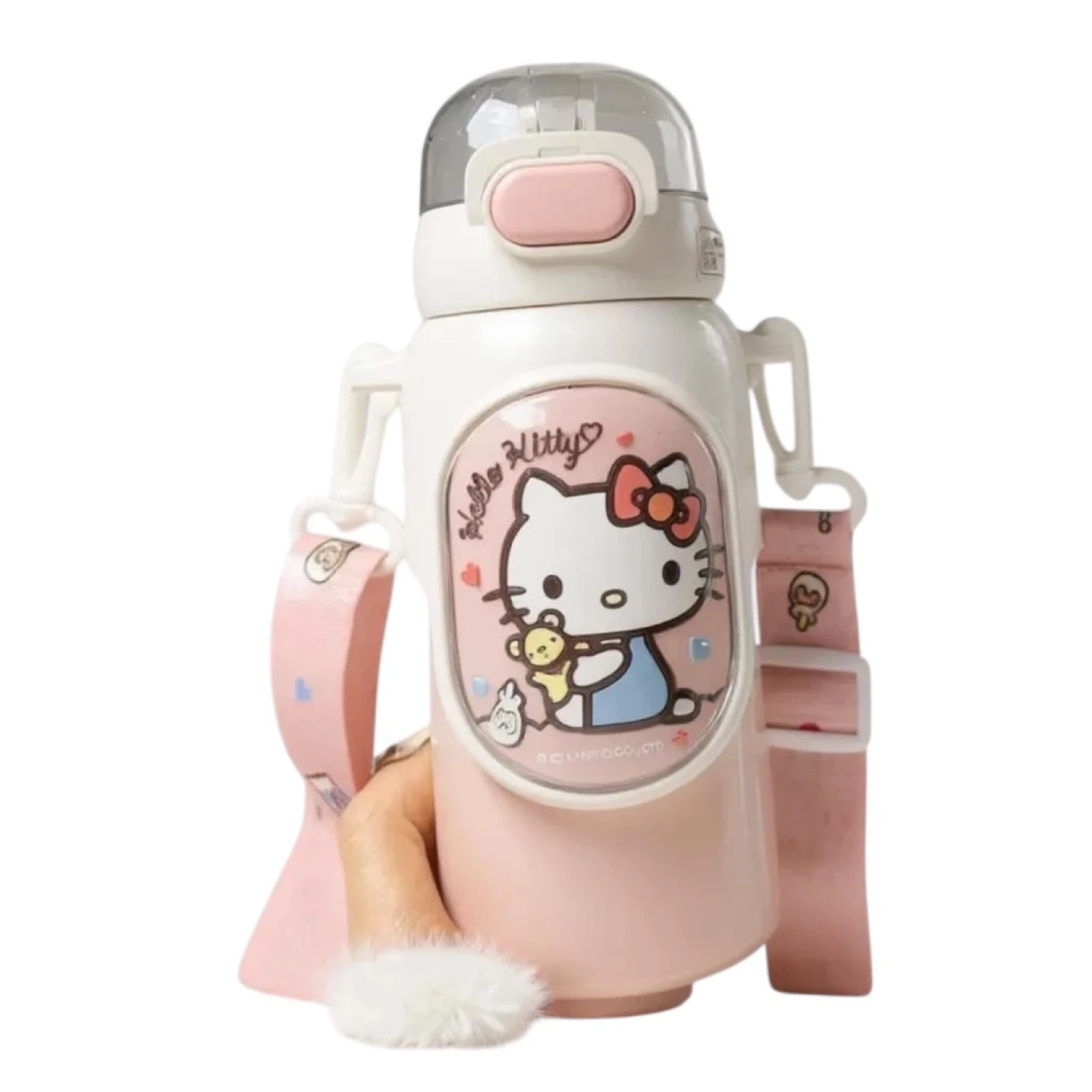 Hello Kitty 460mL Water Bottle - Pink/White