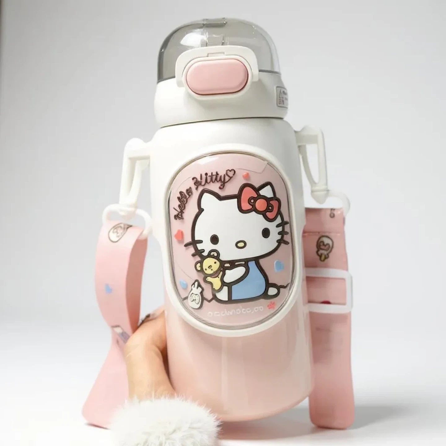 Hello Kitty 460mL Water Bottle - Pink/White - photo 5