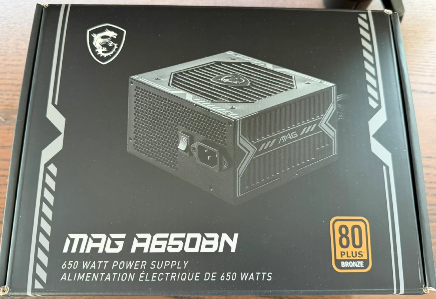 MSI MAG A650BN 650W Power Supply - Like New! - photo 4