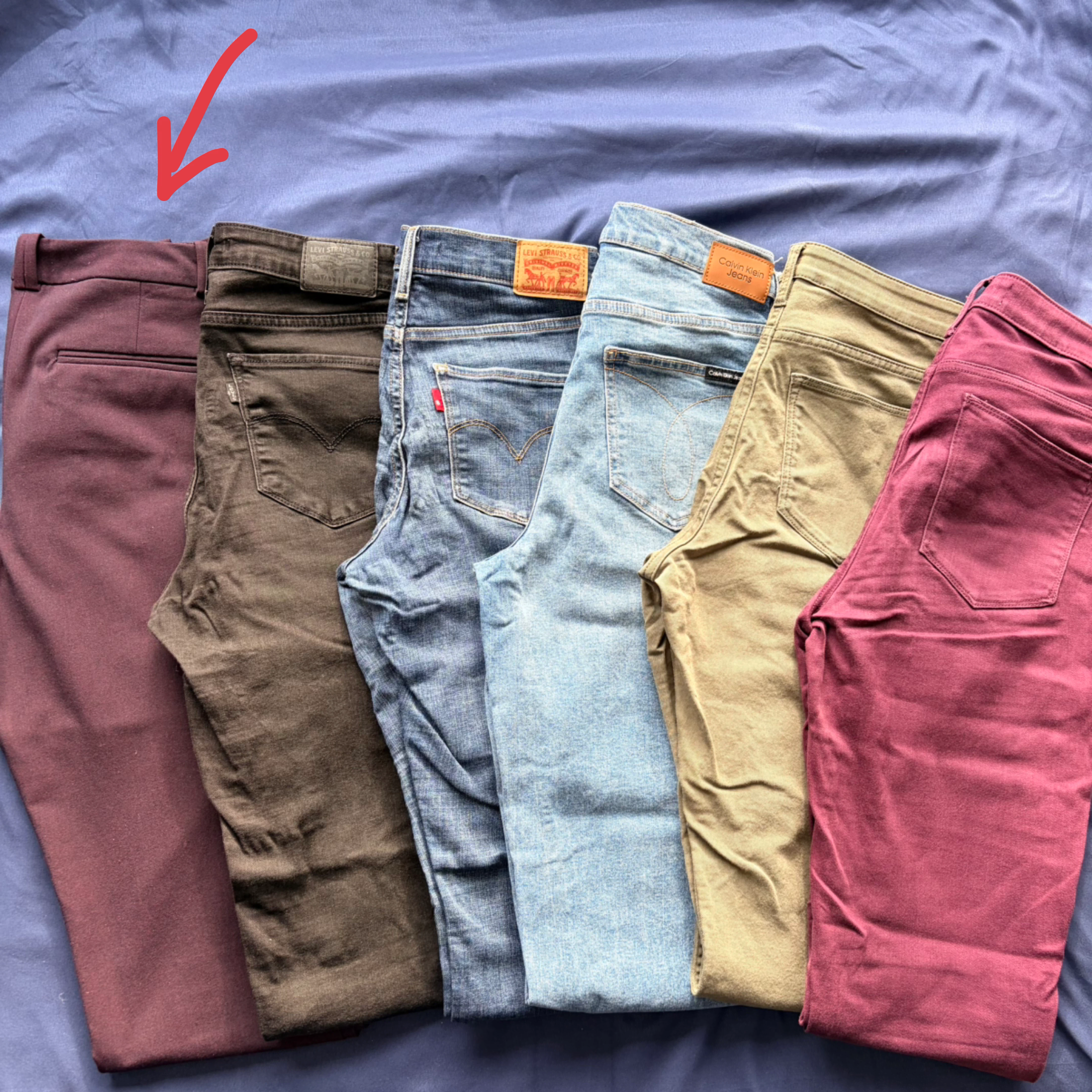Calvin Klein Burgundy Pants - Size 6 - photo 3