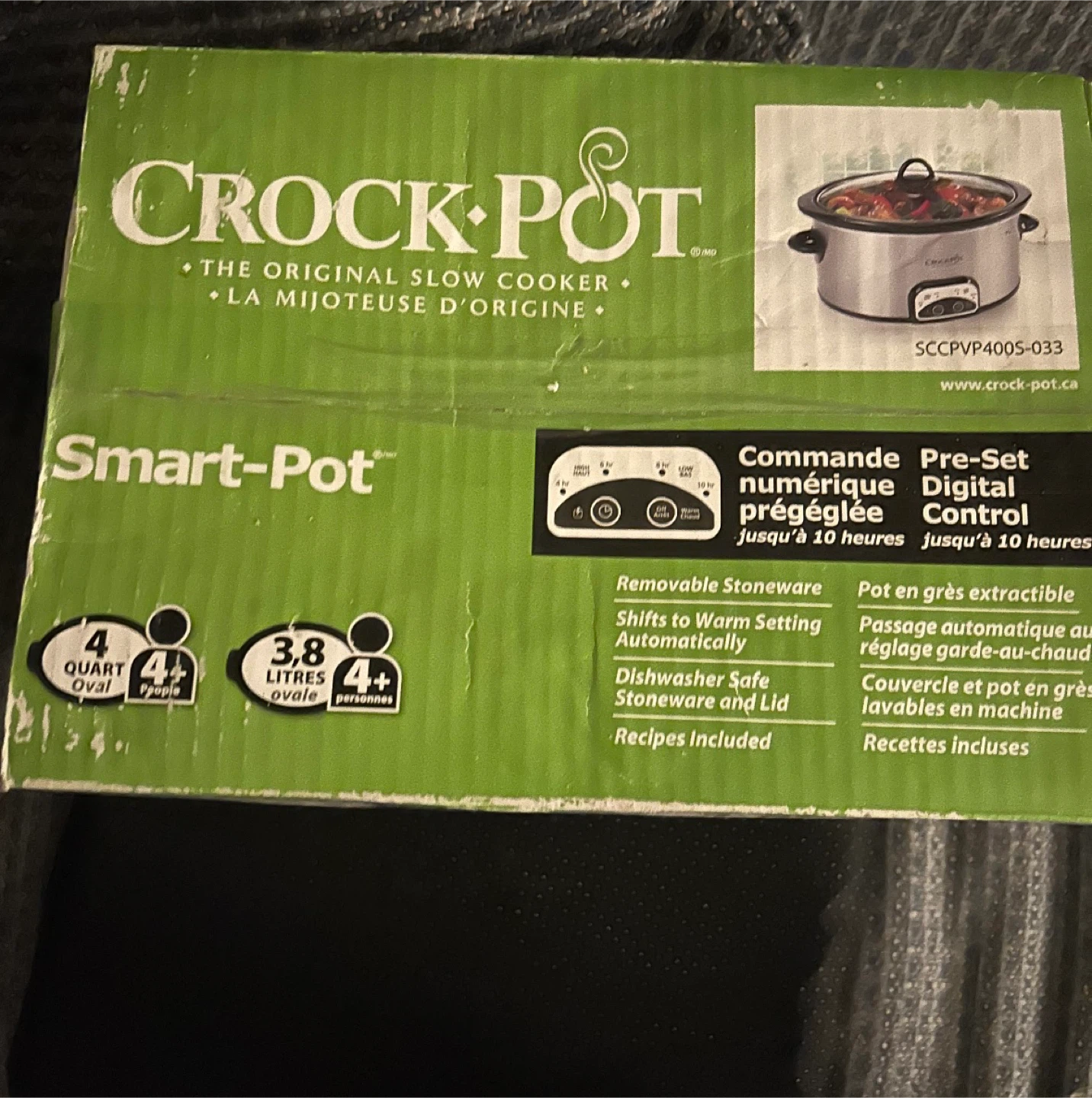 Crock-Pot Smart-Pot 4-Quart Slow Cooker- NEW - photo 2