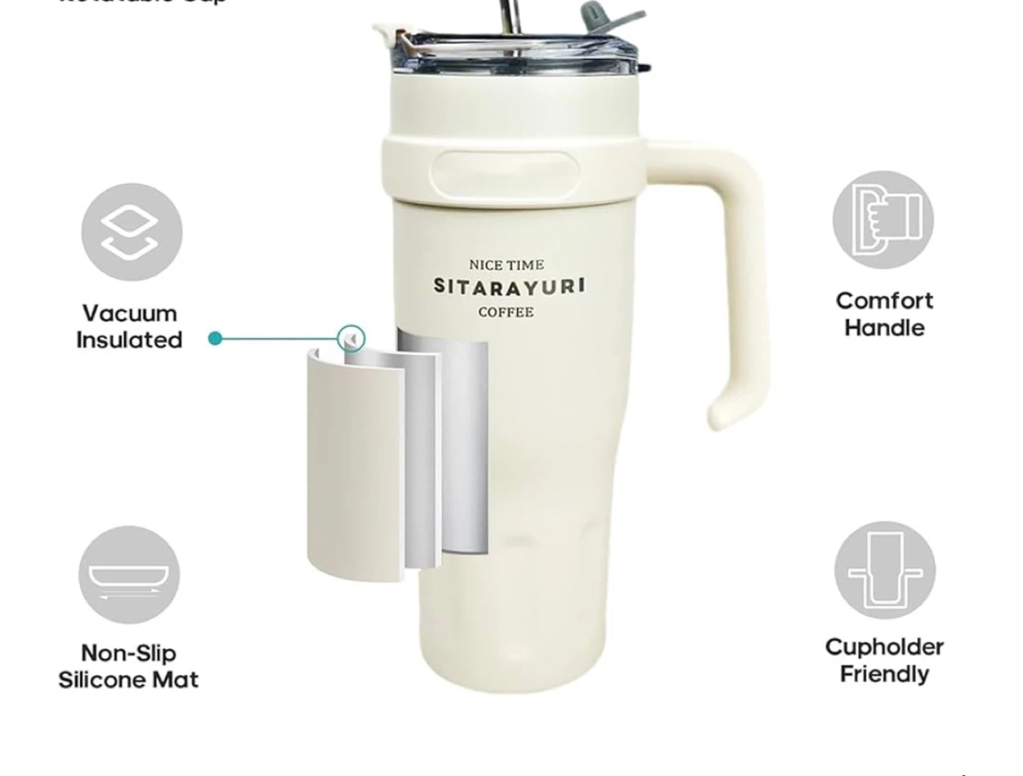 Sitarayuri Coffee Mug 40oz Hydration Mug - NEW - photo 5