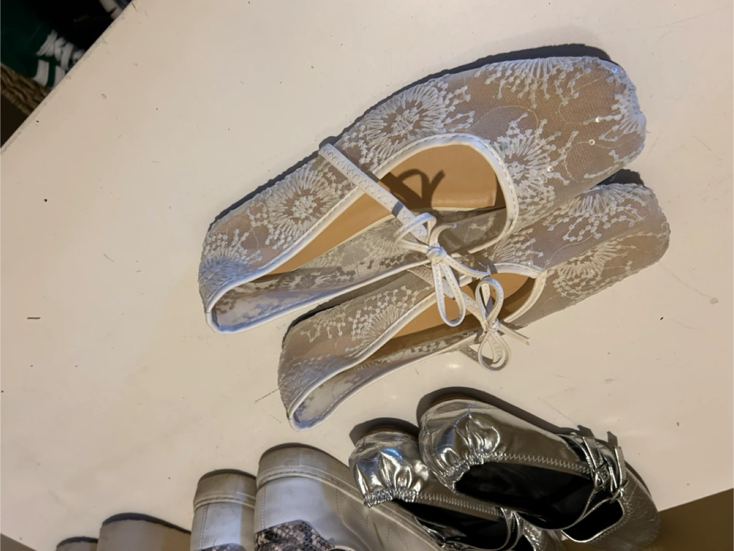 Lace Ballet Flats - Size 10 - photo 2