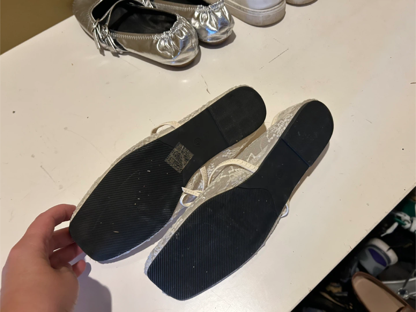 Lace Ballet Flats - Size 10 - photo 3