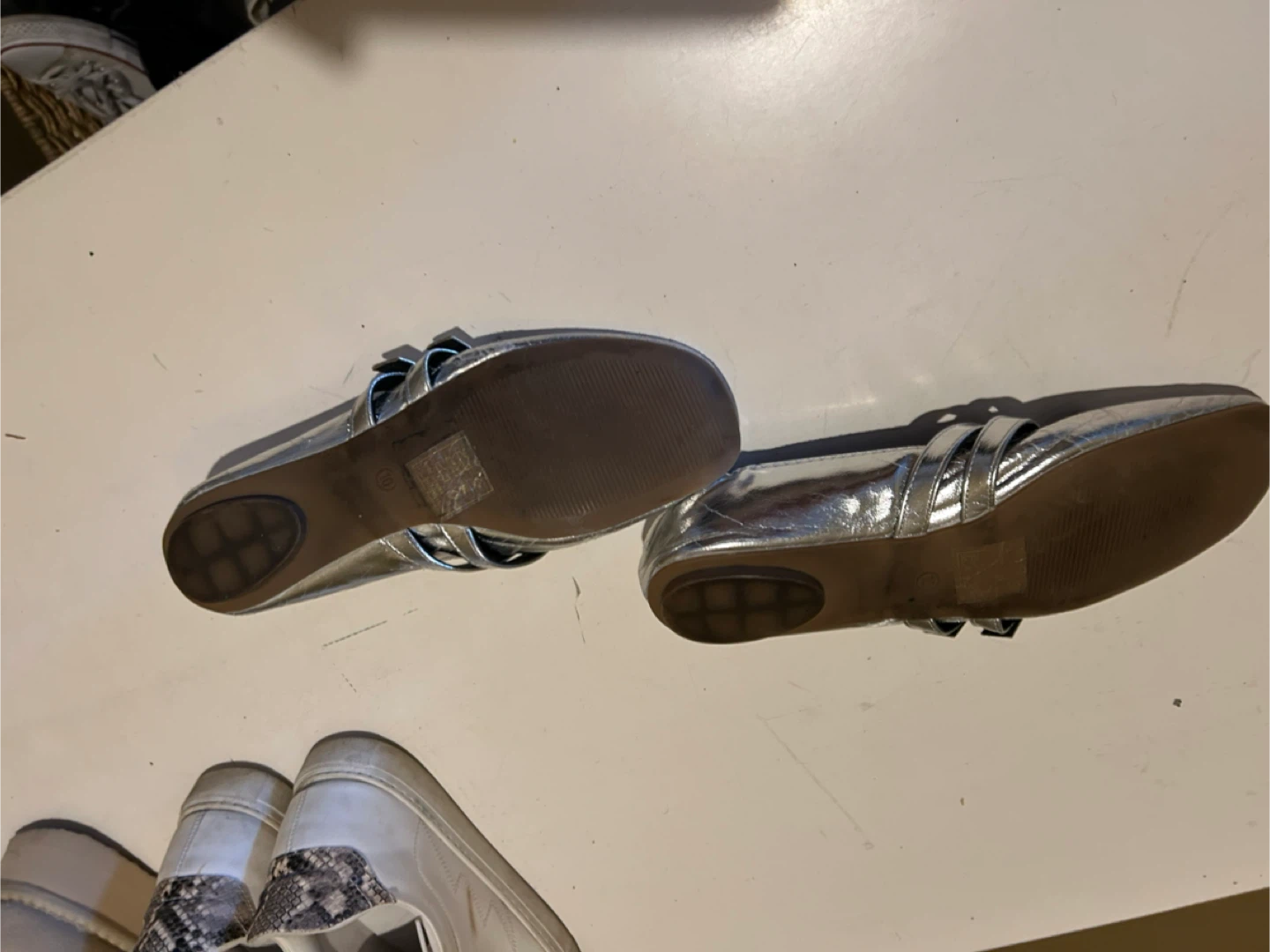 Shein Silver Ballet Flats, Size 10 - photo 2