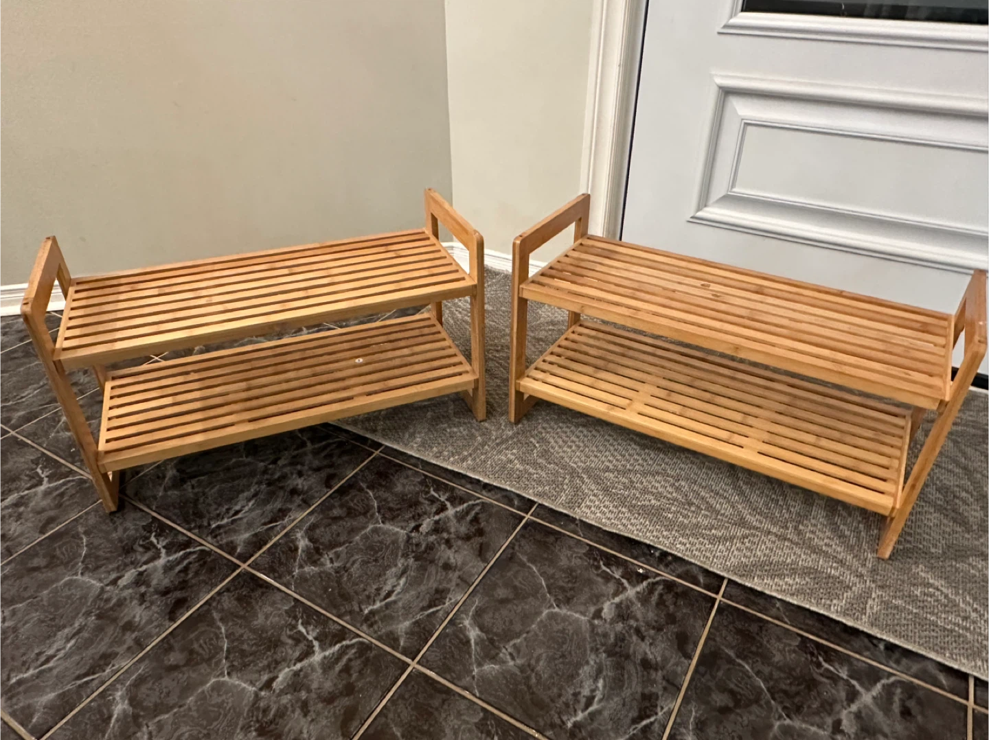 Bamboo Stackable Shoe Rack