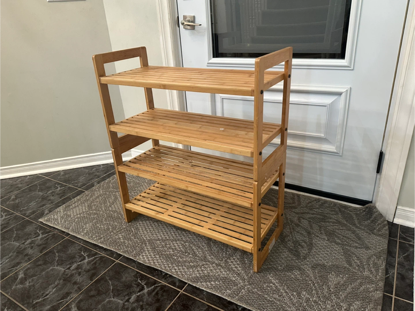 Bamboo Stackable Shoe Rack - photo 2