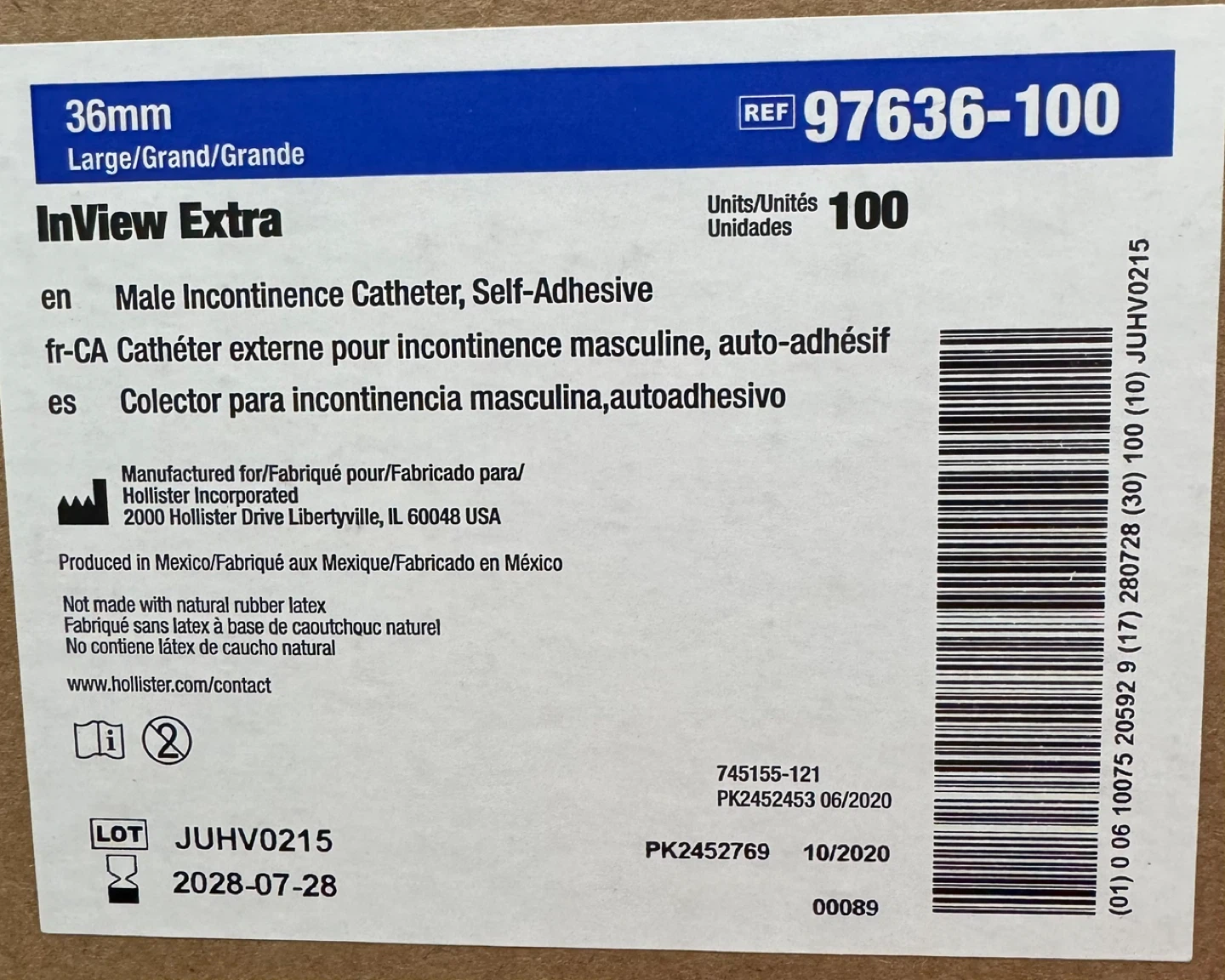 Condom catheters 36mm Male Catheter - NEW - photo 5