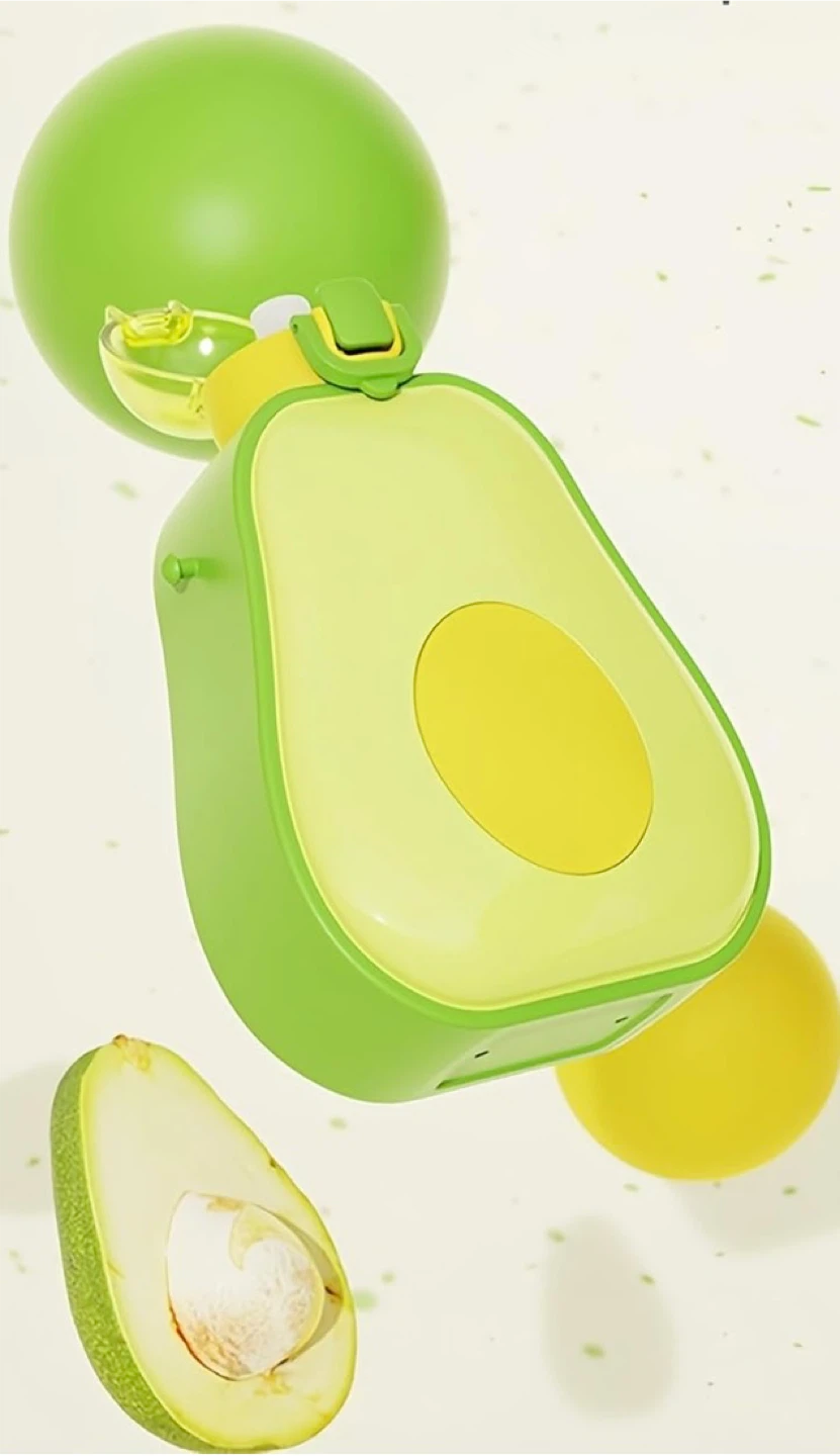 Avocado Bottle - Cute Water Bottle 600ml - photo 5