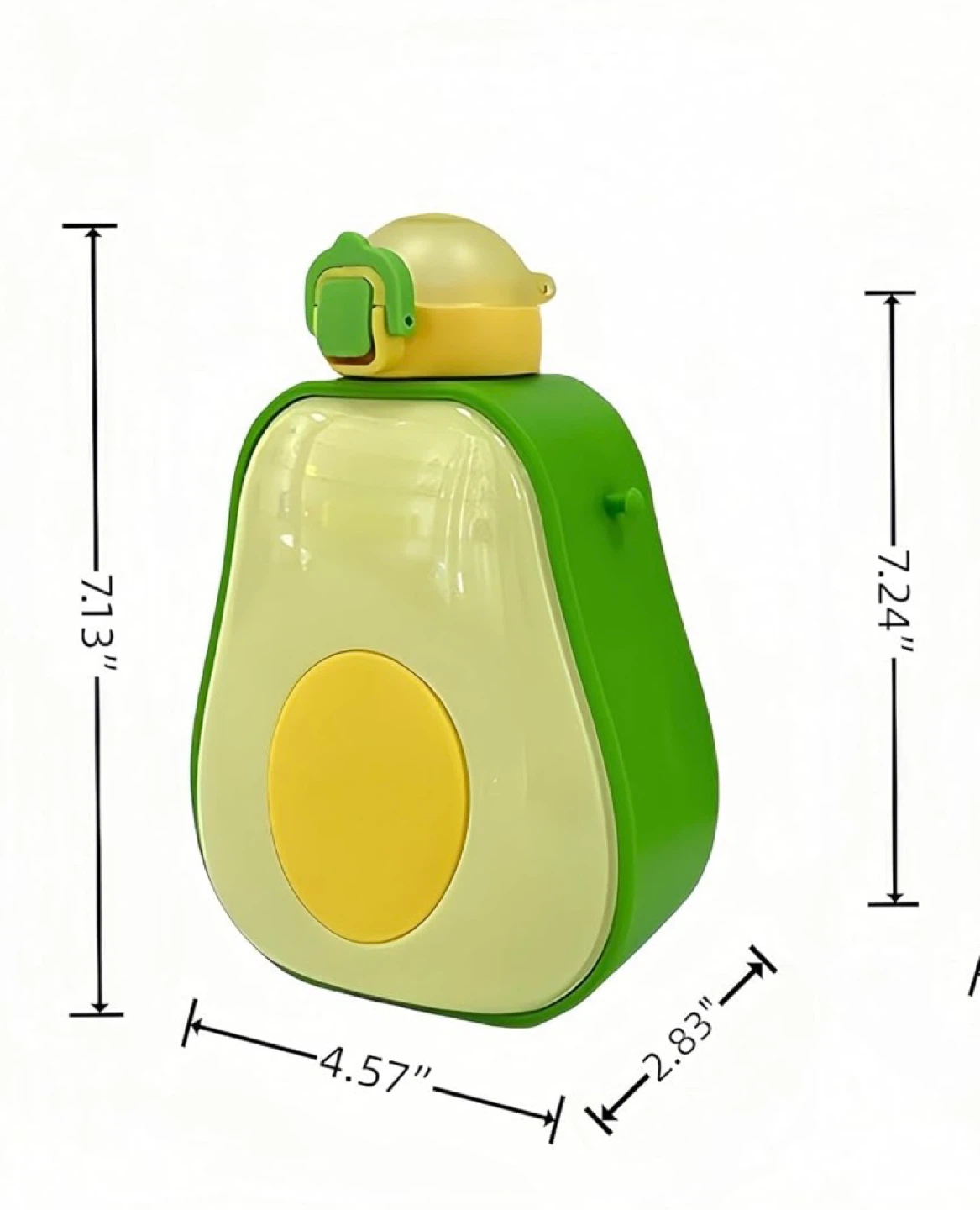 Avocado Bottle - Cute Water Bottle 600ml