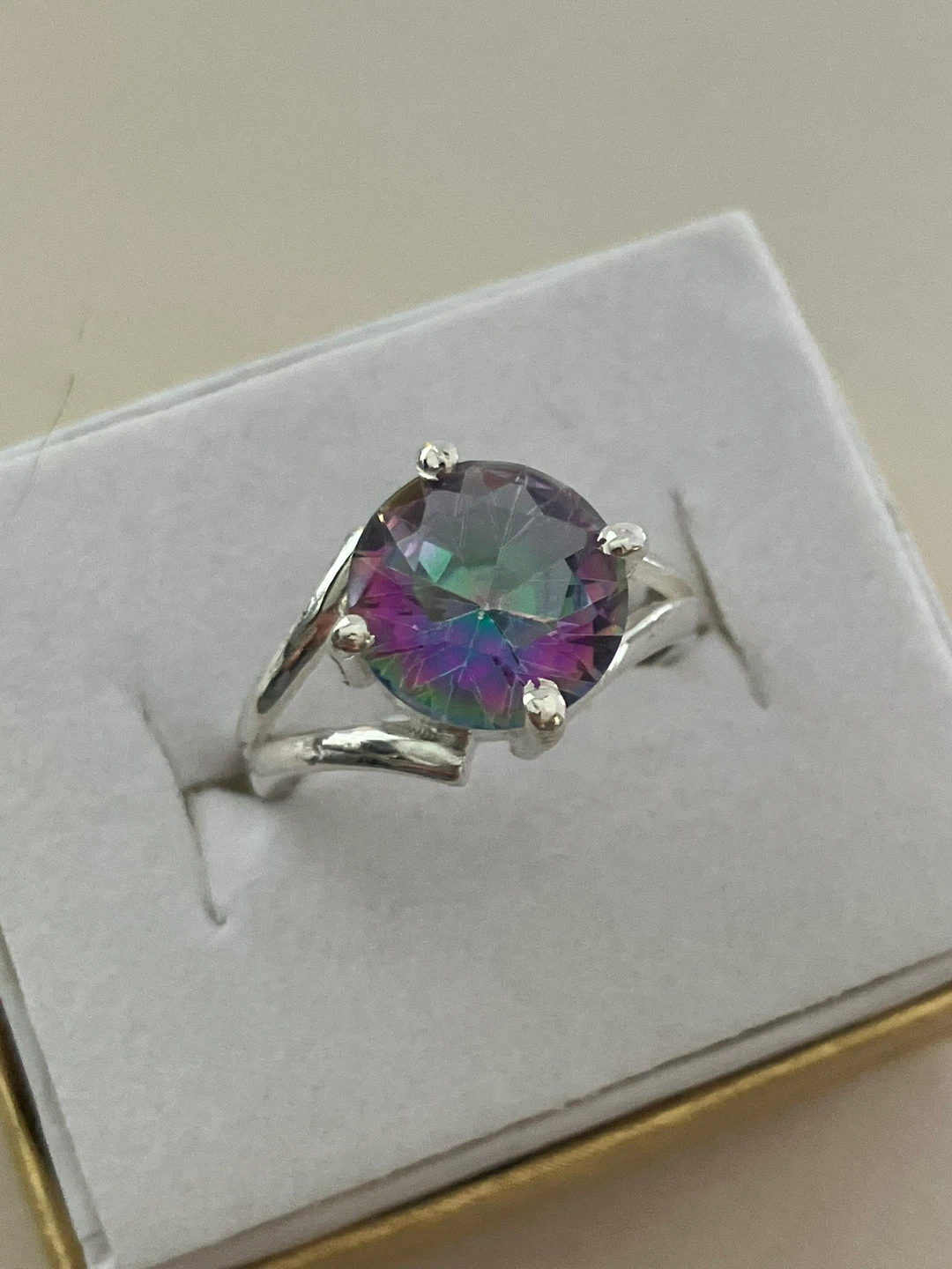 Sterling Silver Mystic Topaz Ring, Size 7 - photo 2