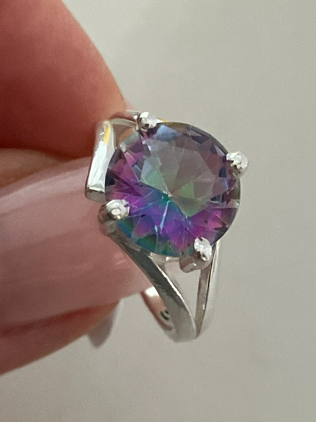 Sterling Silver Mystic Topaz Ring, Size 7 - photo 4
