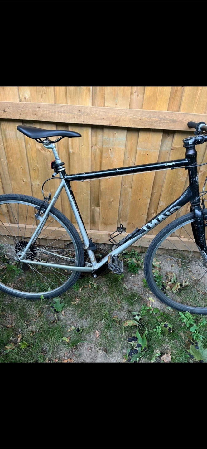 Black & Silver Giant FCR3 Hybrid Bicycle - photo 4