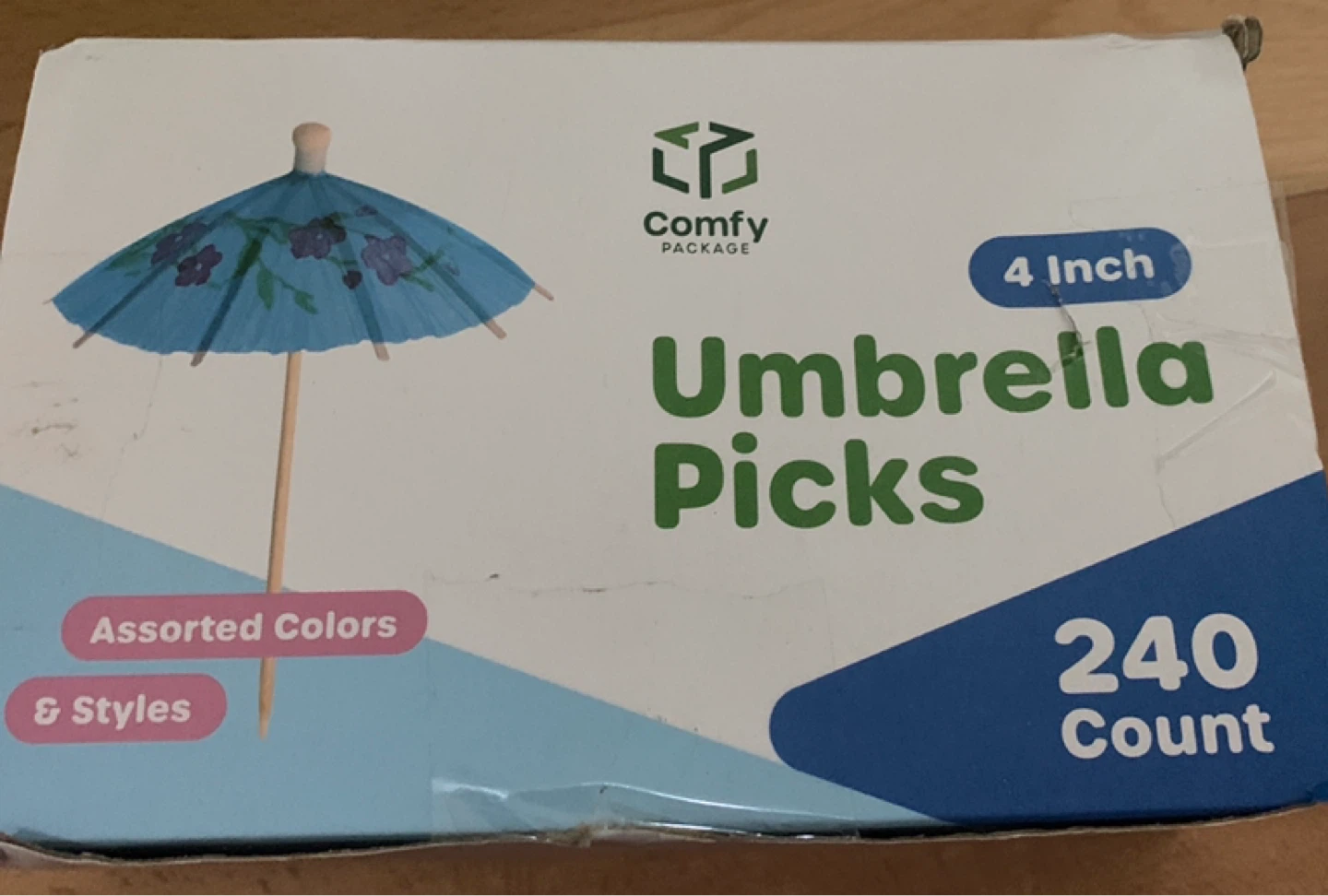 Comfy Package Umbrella Picks - 240 Count
