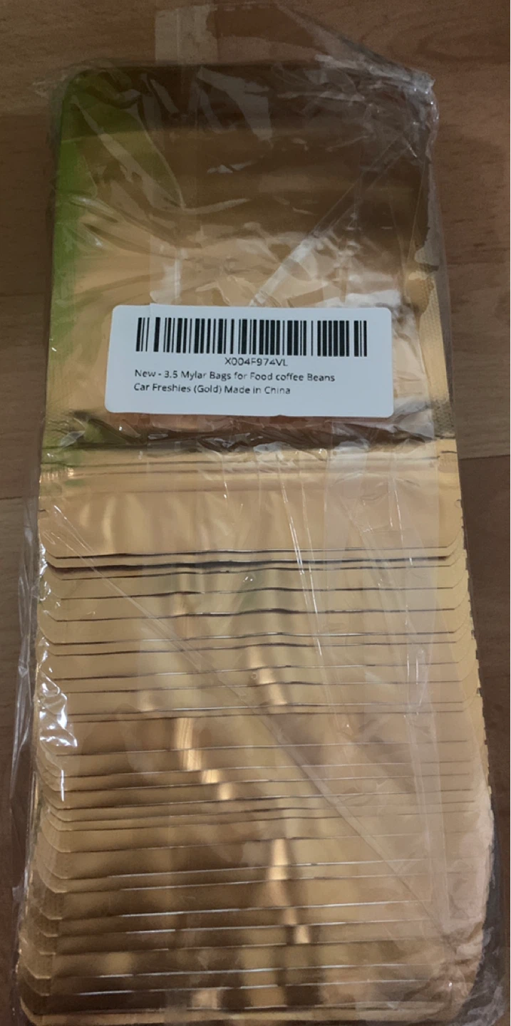 New 3.5 Mylar Bags for Food Coffee Beans