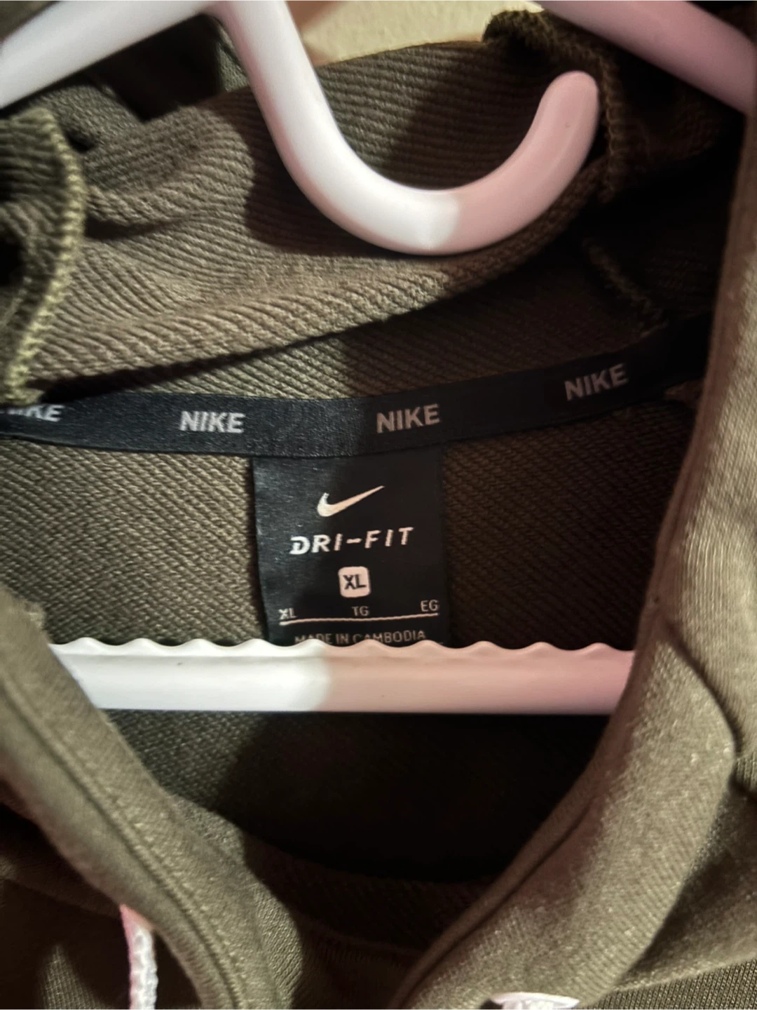 Nike Dri-FIT Hoodie - Olive Green, XL - photo 2