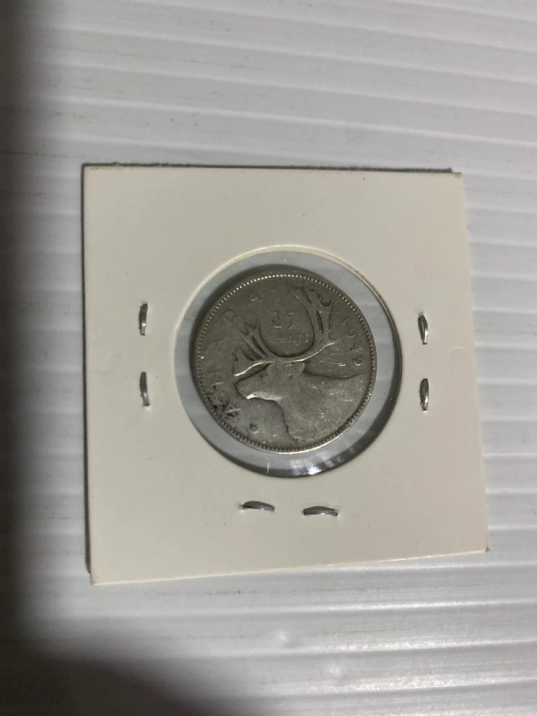 1949. Silver  Canadian Quarter - photo 5