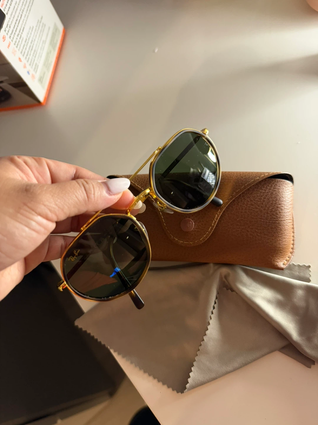 Ray-Ban RB3765 8196/31 Gold Sunglasses
