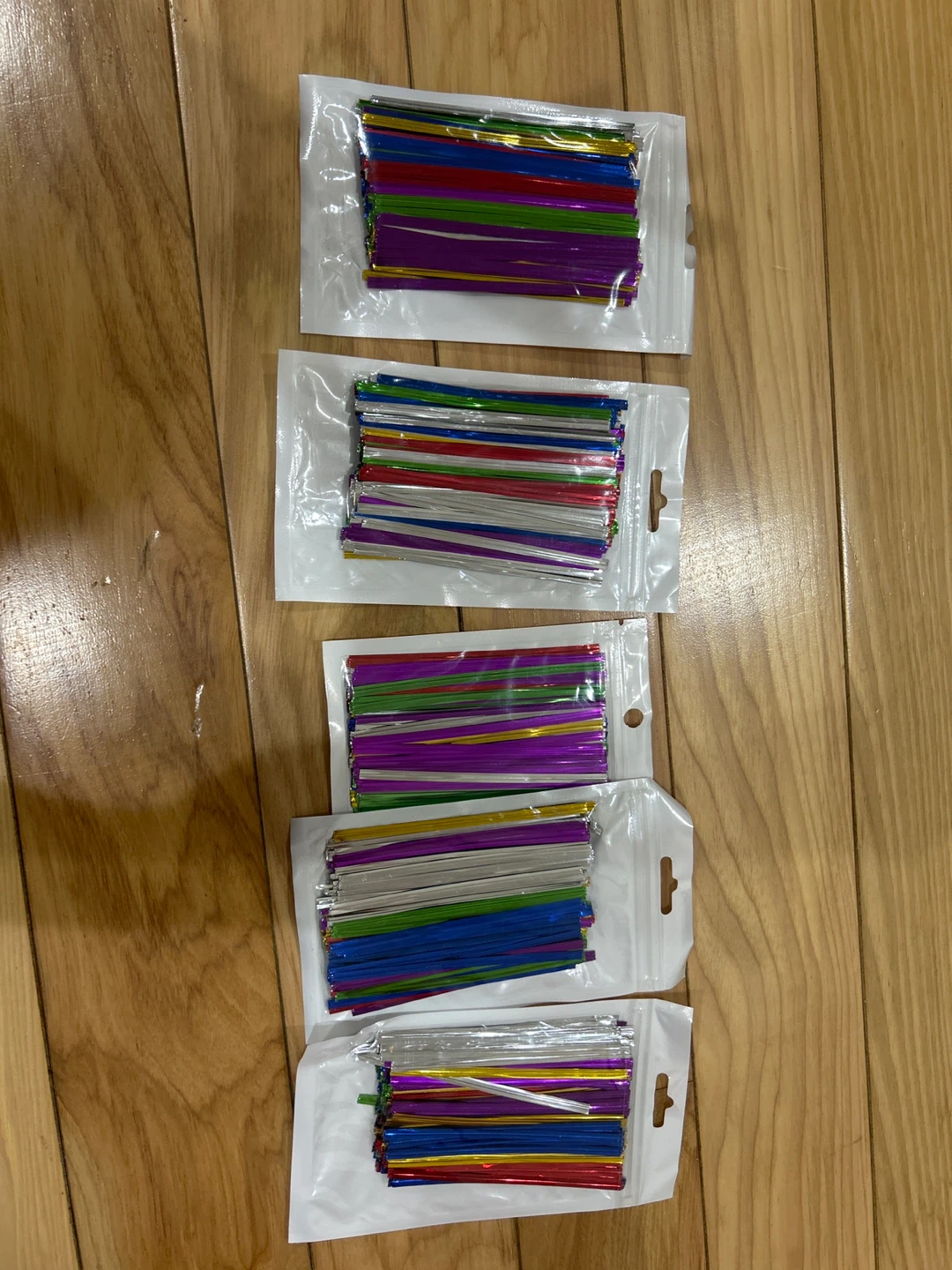 Colorful Metallic Twist Ties