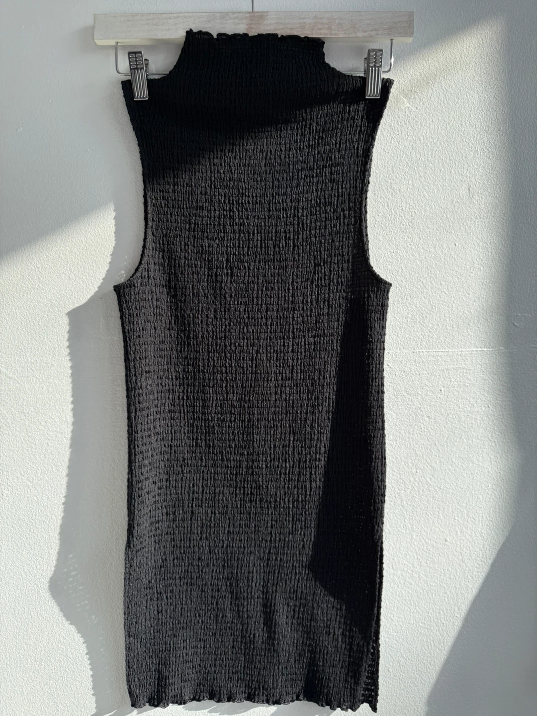 Wilfred Black Smocked Dress - Size S