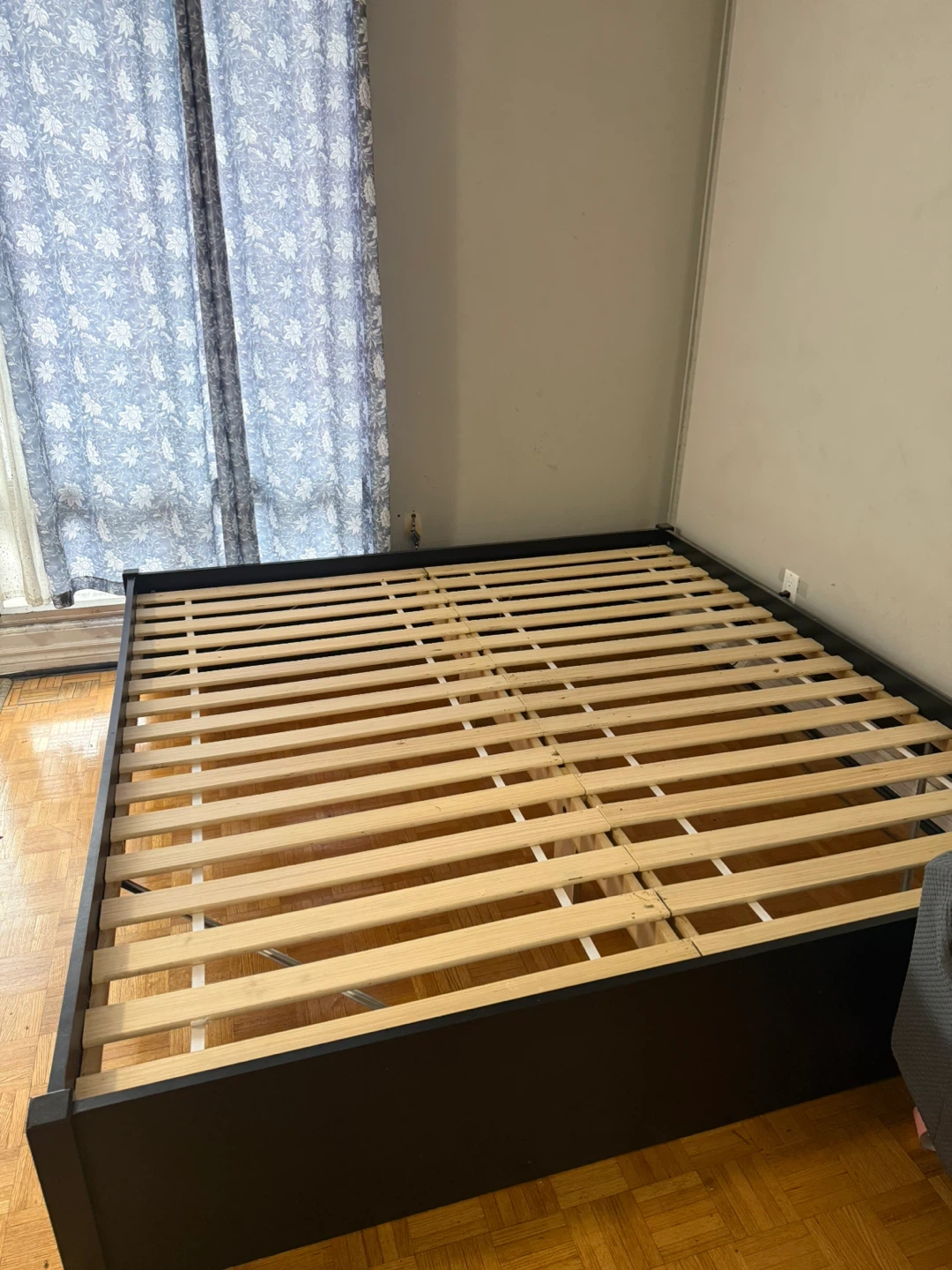 Black Bed Frame - King Size with Firm Mattress - photo 2