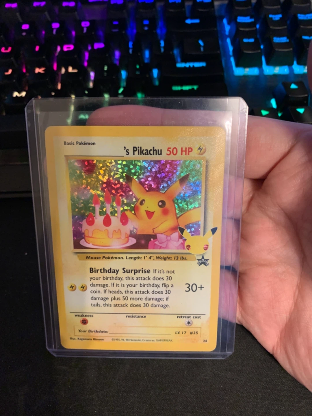 Birthday pikachu pokemon celebrations card
