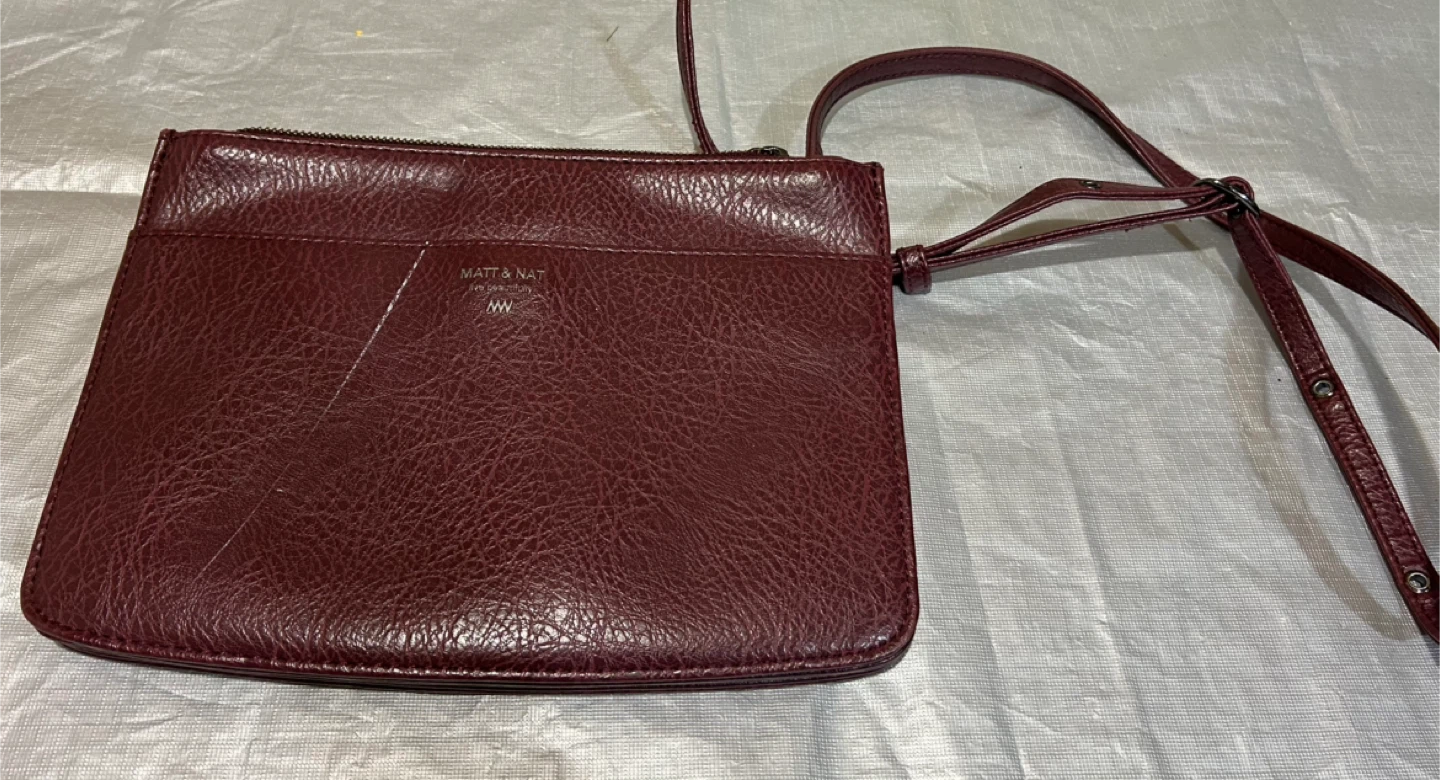 Matt & Nat Burgundy Crossbody Bag