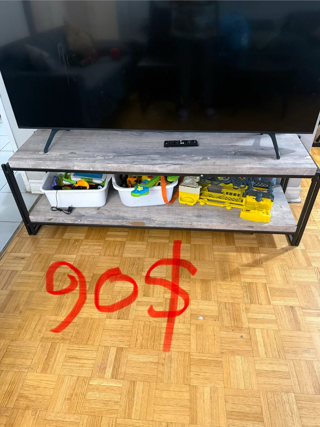 TV Stand with Metal Frame