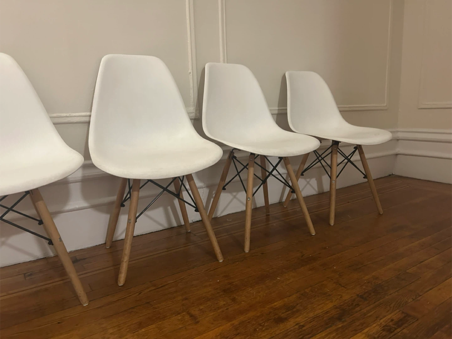 Eames Style White Dining Chair