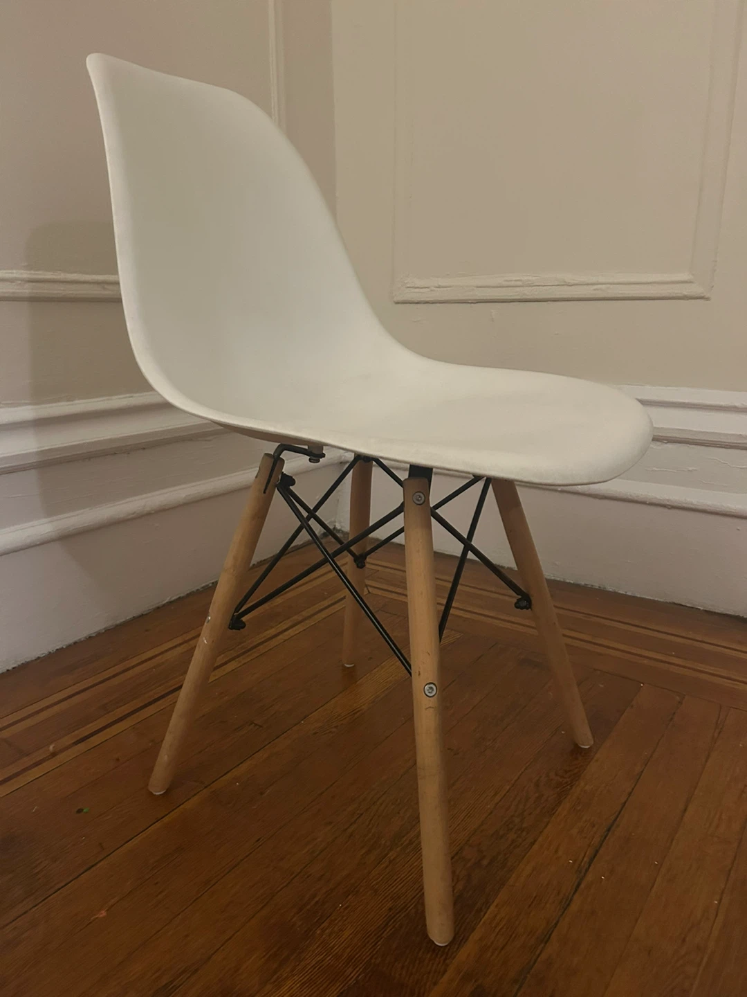 Eames Style White Dining Chair - photo 3