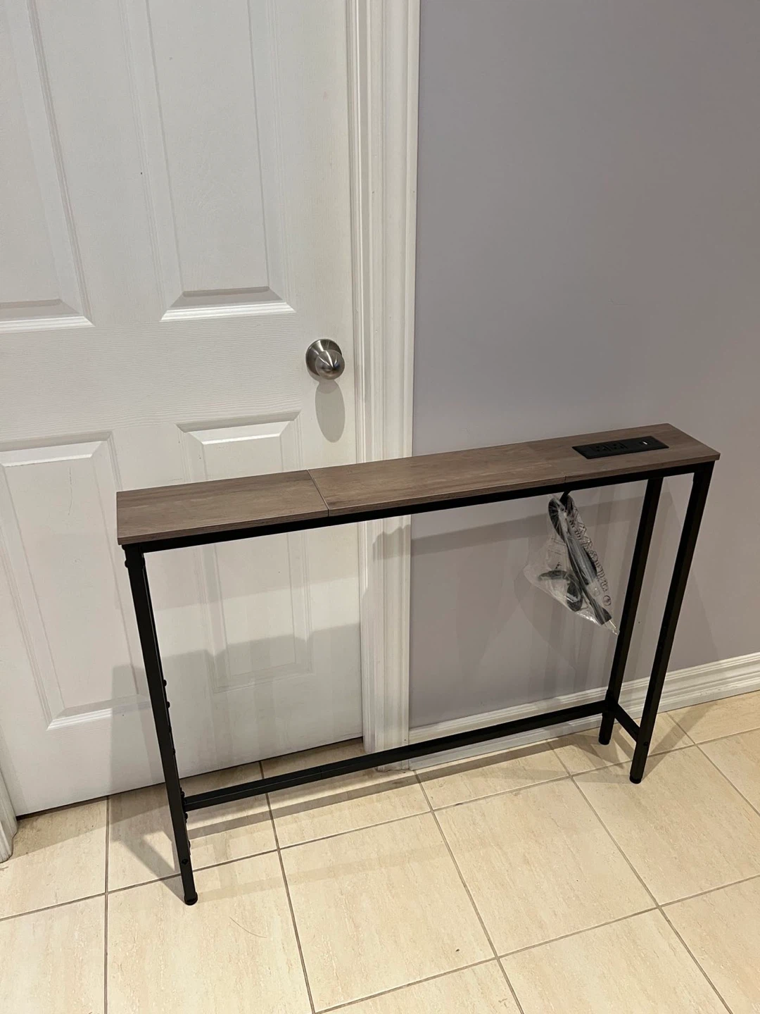 Console Table with Power Outlet