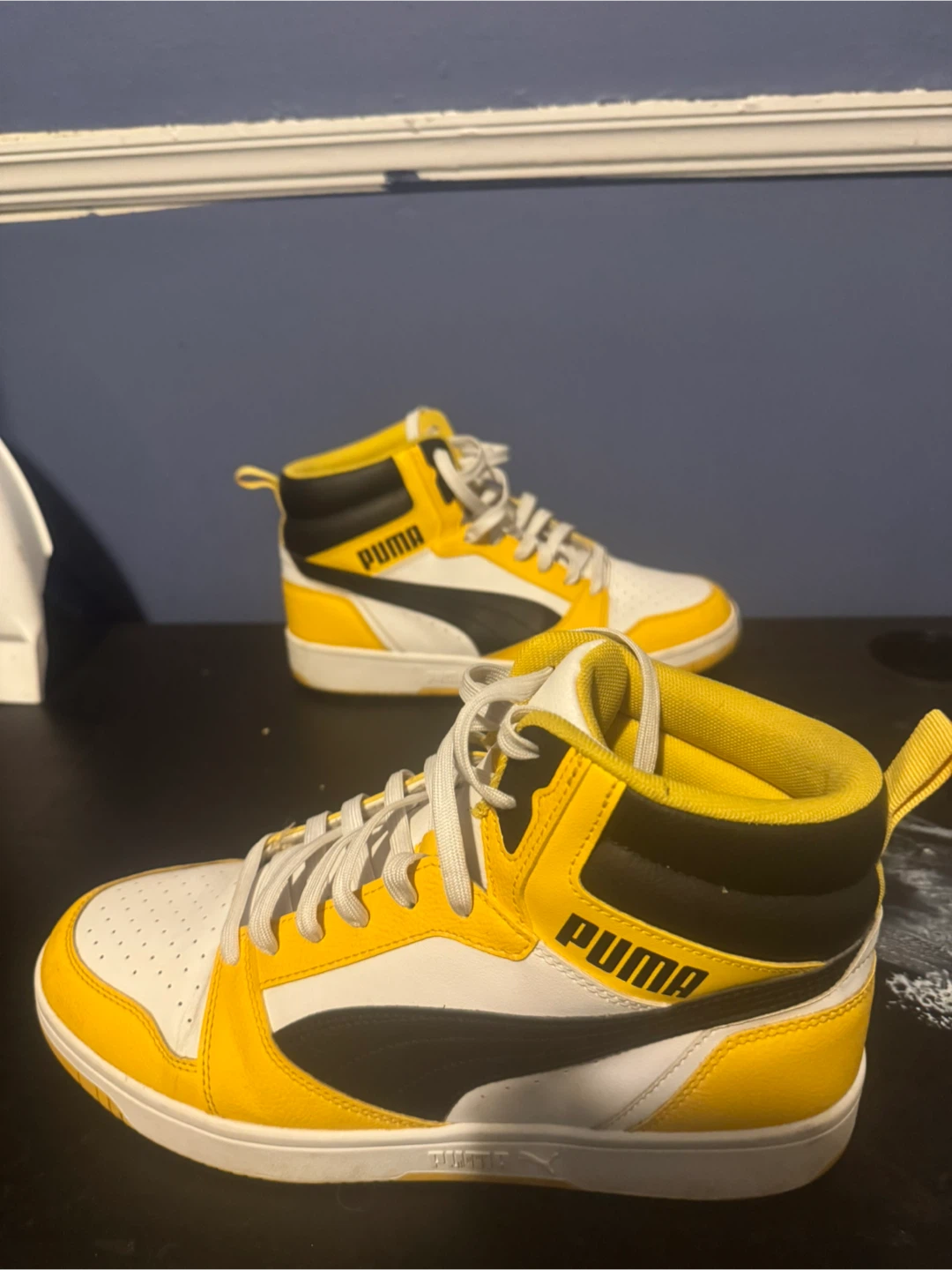 Puma Rebound Layup SL High-Top Sneakers - Yellow/Black - photo 2