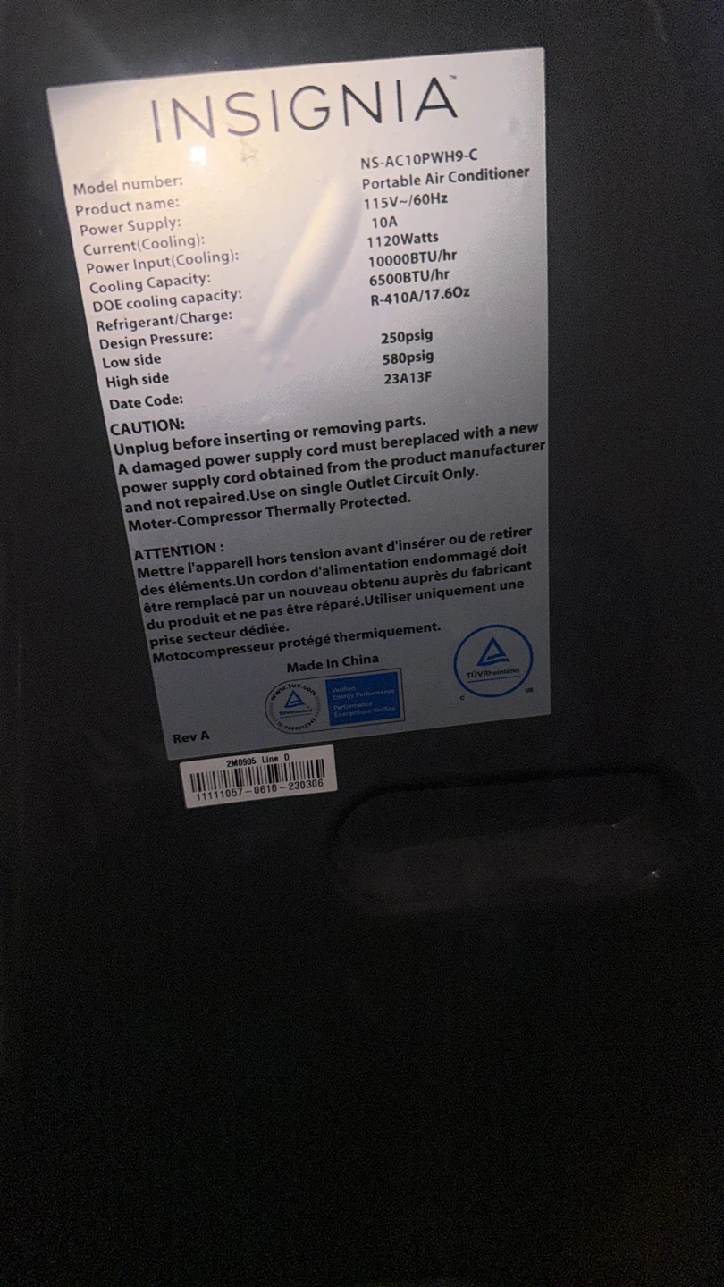 Insignia Portable Air Conditioner - photo 4