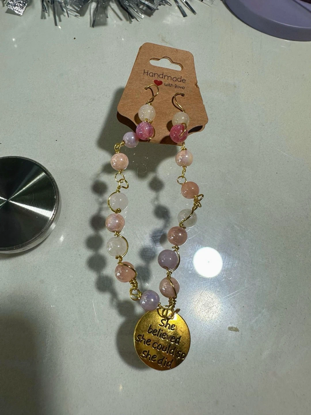 Handmade Beaded Jewelry Set - photo 3