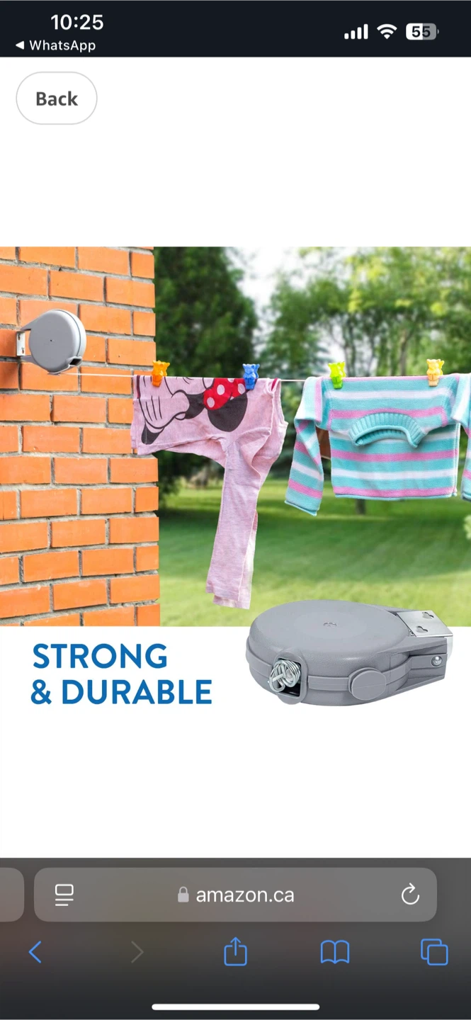 Retractable Outdoor Clothes Line (12m) - photo 2